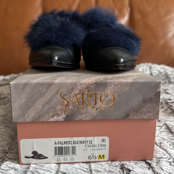 Franco Sarto Faux Fur Flats / Mule Size 6.5 - Picture 5 of 7